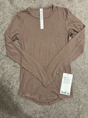 Lululemon Hold Tight Long Sleeve- Taupetastic